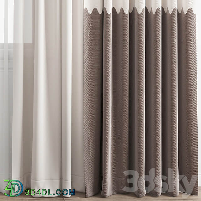 Curtain 360 3D Models 3DSKY