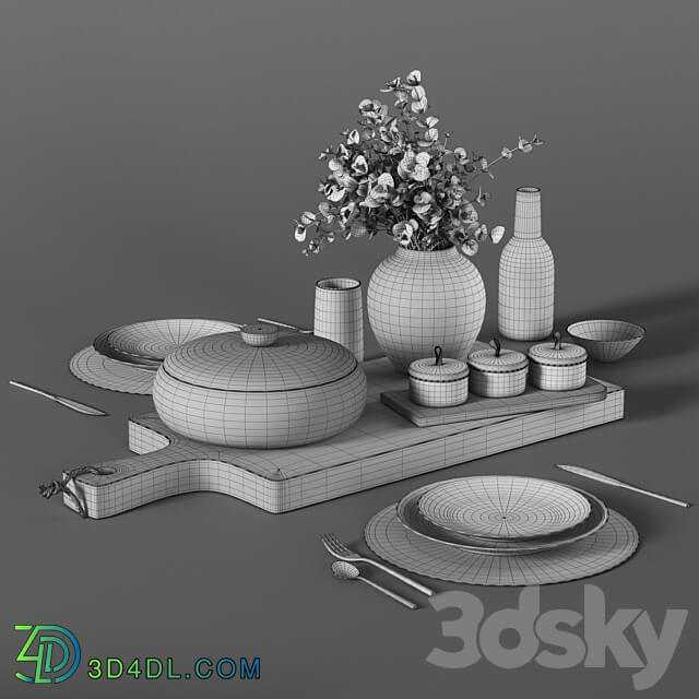Decorative set 041 3D Models 3DSKY