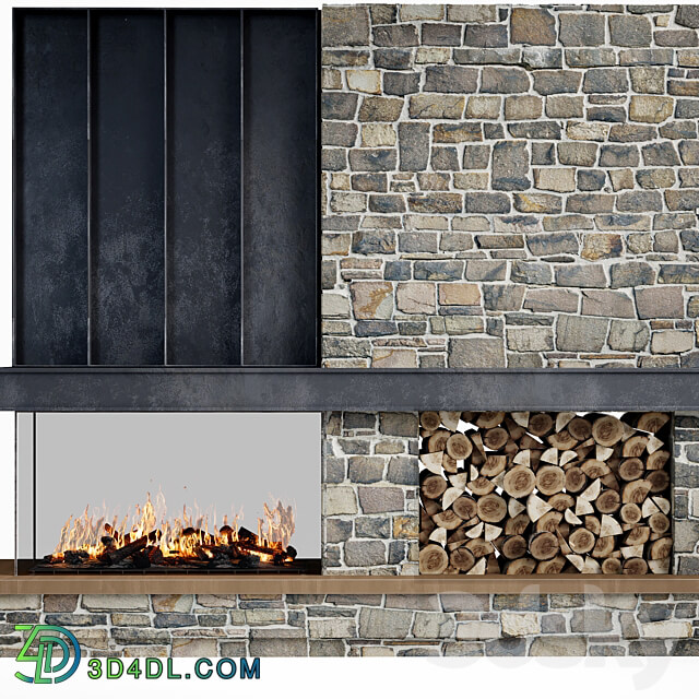 Fireplace modern 79 3D Models 3DSKY