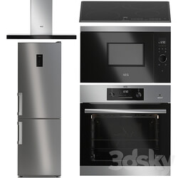 AEG kitchen appliances set 2 3D Models 3DSKY 