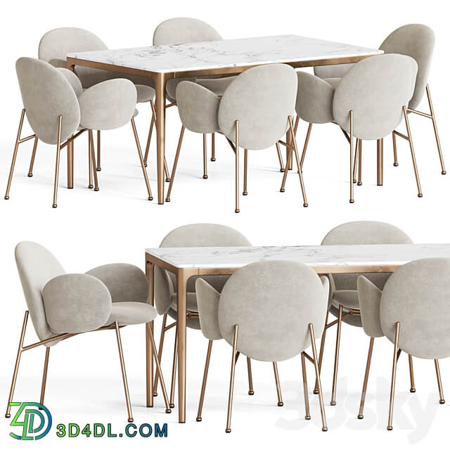 Ola Chair Canto Table Dining Set Table Chair 3D Models 3DSKY