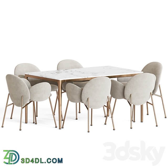 Ola Chair Canto Table Dining Set Table Chair 3D Models 3DSKY