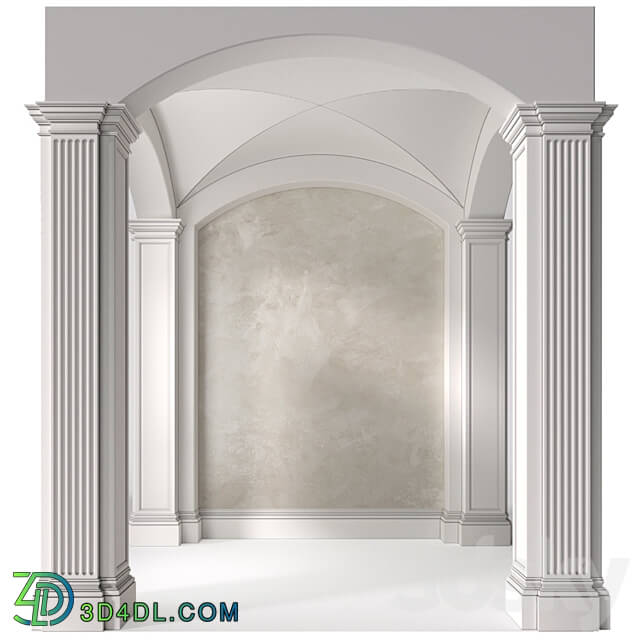 Arched Vaulted Gallery 3D Models 3DSKY