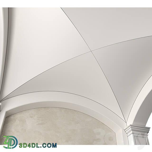 Arched Vaulted Gallery 3D Models 3DSKY