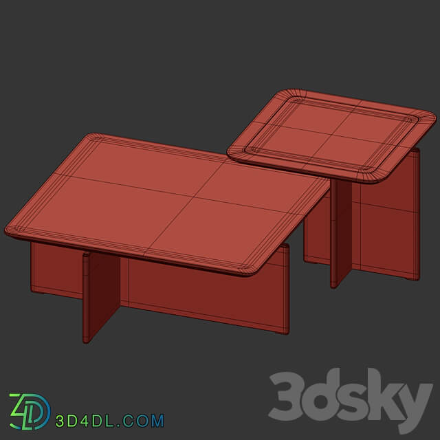 Center table Getty 3D Models 3DSKY