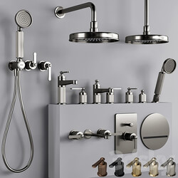 GESSI VENTI 20 Bathroom faucet set 1 3D Models 3DSKY 