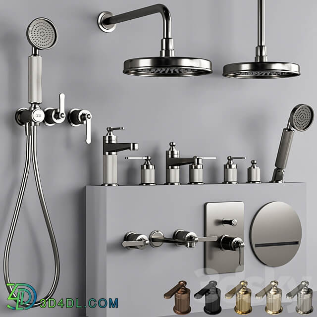 GESSI VENTI 20 Bathroom faucet set 1 3D Models 3DSKY