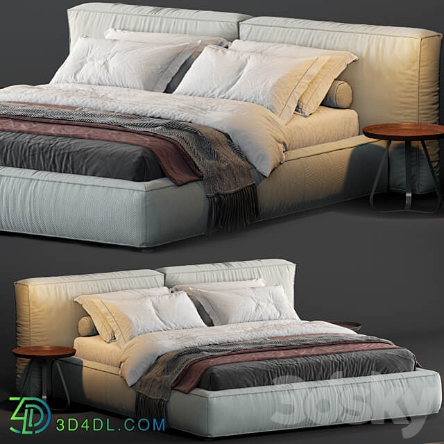 Bonaldo Fluff Bed Bed 3D Models 3DSKY