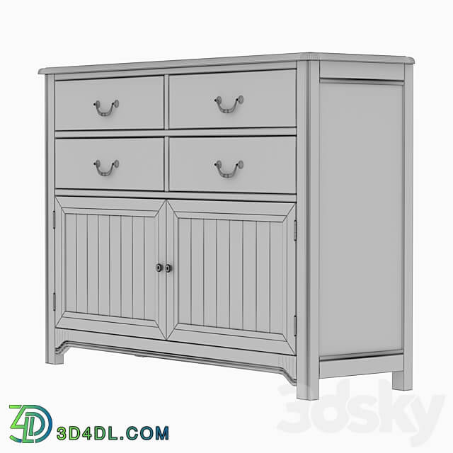 Chest of drawers Olivia for 4 drawers Sideboard Chest of drawer 3D Models 3DSKY