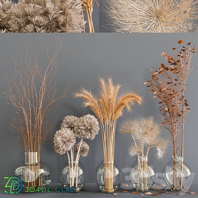 Autumn Bouquets 3D Models 3DSKY