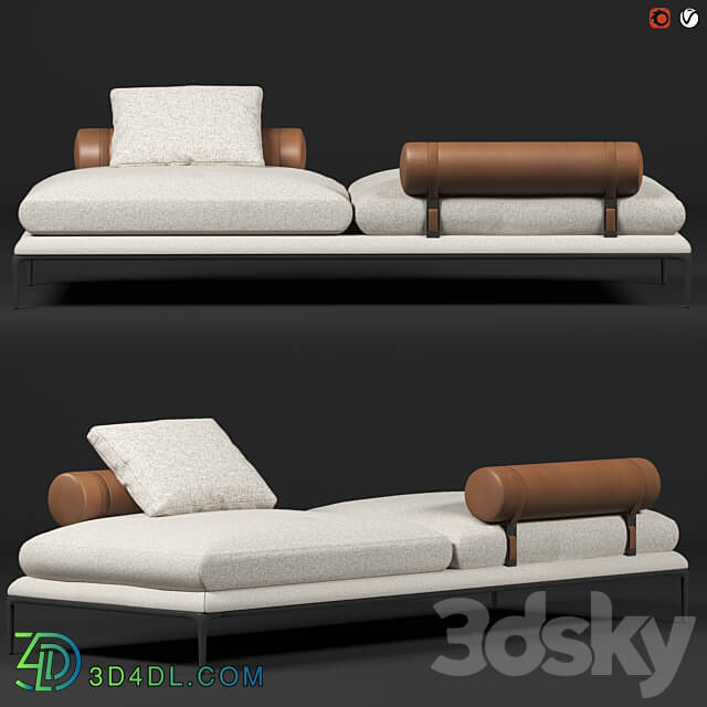 B B Atoll sofa 3D Models 3DSKY