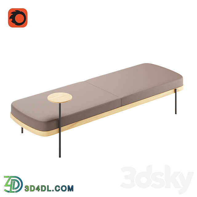 Bench Abisko AB 3P00 from True Design 3D Models 3DSKY