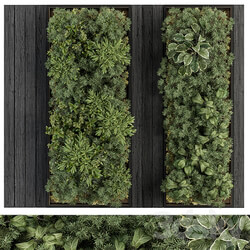 Vertical Garden Black Frame Wall Decor 38 Fitowall 3D Models 3DSKY 