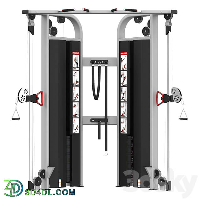 Star Trac INSTINCT DUAL ADJUSTABLE PULLEY 3D Models 3DSKY