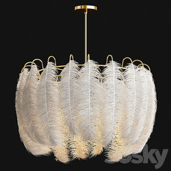 Feather Pendant Lamp Pendant light 3D Models 3DSKY 