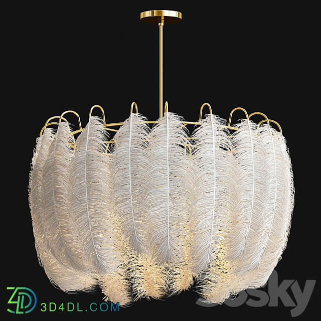 Feather Pendant Lamp Pendant light 3D Models 3DSKY