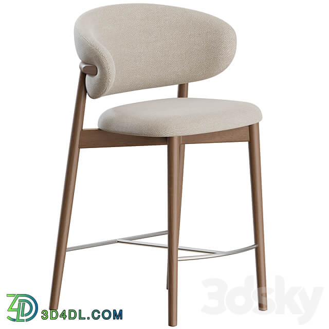 Oleandro Stool Wood by Calligaris 3D Models 3DSKY