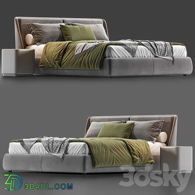 Next Color palette Bend By Ditre Italia Bed 3D Models 3DSKY