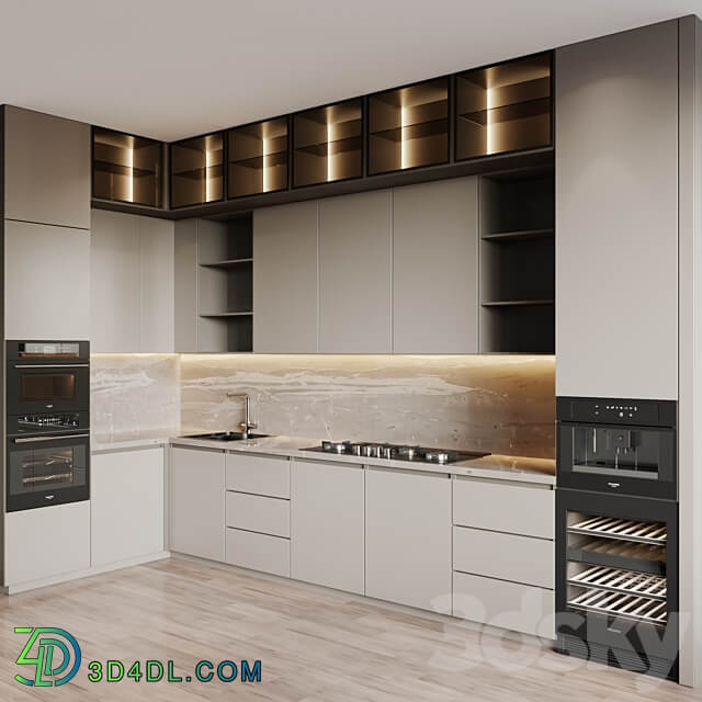 kitchen modern 42 Kitchen 3D Models 3DSKY