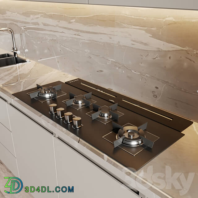 kitchen modern 42 Kitchen 3D Models 3DSKY