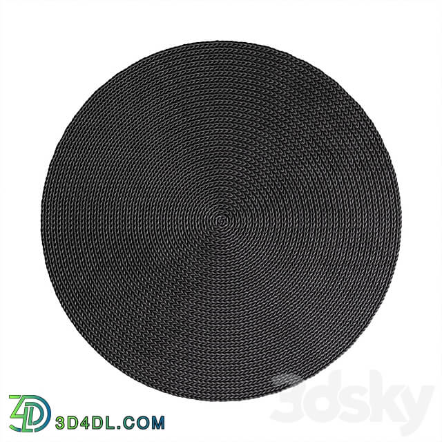 Crocheted round rugs 3D Models 3DSKY
