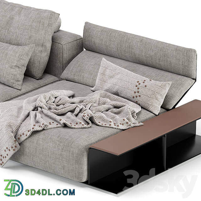 Westside Modular Sofa Poliform 3 Seat 2 Version 3D Models 3DSKY