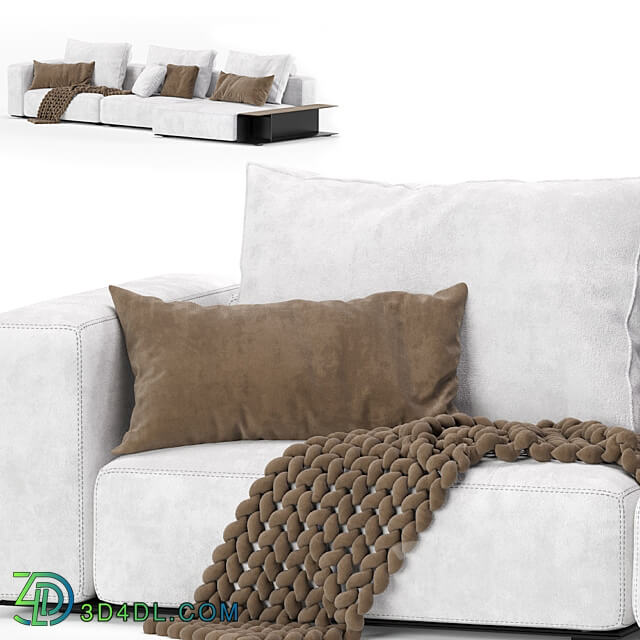 Westside Modular Sofa Poliform 3 Seat 2 Version 3D Models 3DSKY