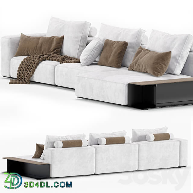 Westside Modular Sofa Poliform 3 Seat 2 Version 3D Models 3DSKY