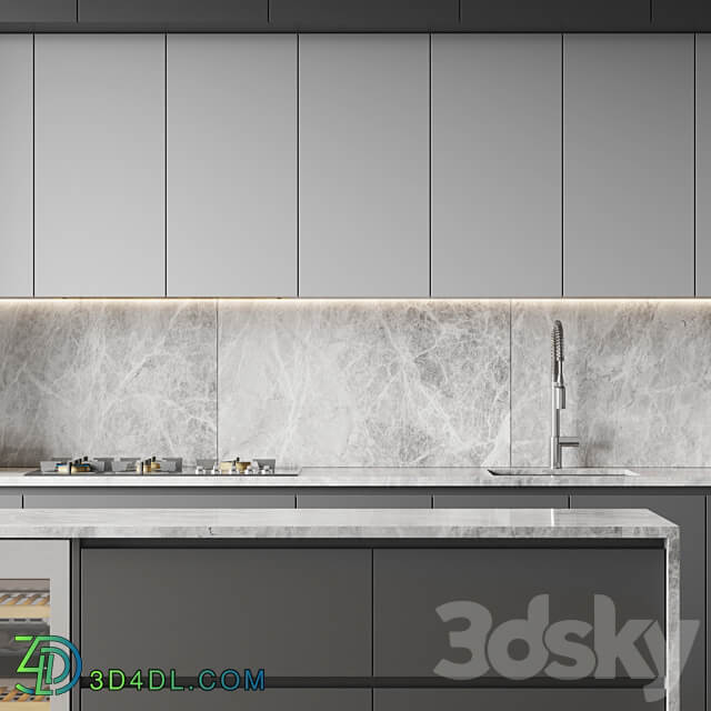 kitchen 0130 Kitchen 3D Models 3DSKY