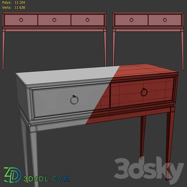 Console Prato. Console table by ArtMax 3D Models 3DSKY