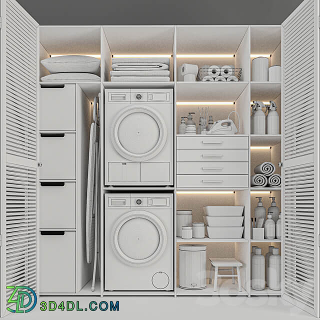 Laundry Room 01 Bathroom accessories 3D Models 3DSKY