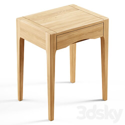 Zara Home The oak wood bedside table with drawer Sideboard Chest of drawer 3D Models 3DSKY 