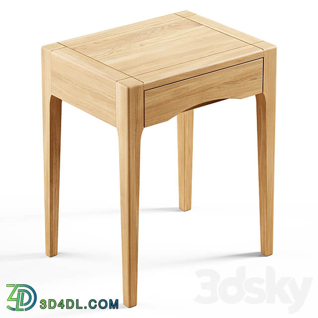 Zara Home The oak wood bedside table with drawer Sideboard Chest of drawer 3D Models 3DSKY