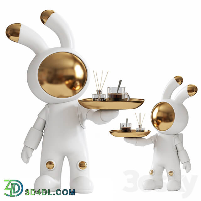 Rabbit Handicraft Decoration 3D Models 3DSKY