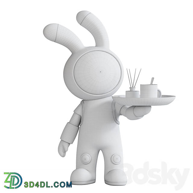 Rabbit Handicraft Decoration 3D Models 3DSKY