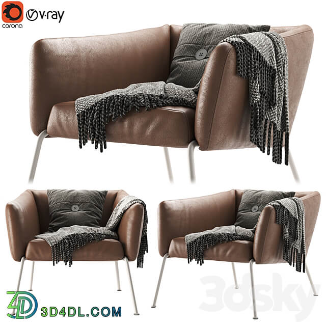 Nikos Low Armchair 3D Models 3DSKY