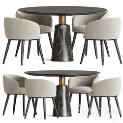 Dining Set 54 Table Chair 3D Models 3DSKY 