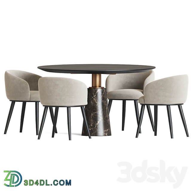 Dining Set 54 Table Chair 3D Models 3DSKY