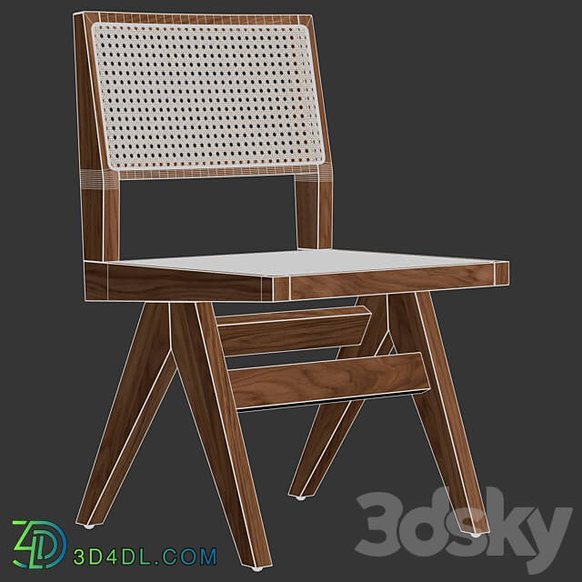 Heaps Woods Dining Chair Claudie 3D Models