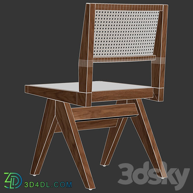 Heaps Woods Dining Chair Claudie 3D Models