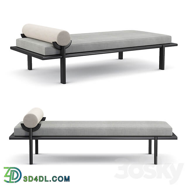 Vonnegut Kraft Black crescent lounge daybed 3D Models 3DSKY