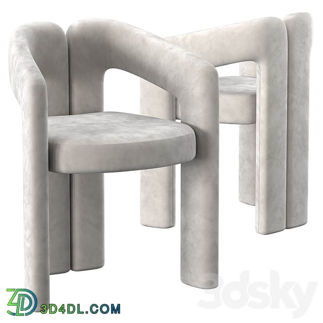 Armchair Dudet by Cassina 3D Models 3DSKY