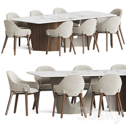 Dining Set 54 Table Chair 3D Models 3DSKY 