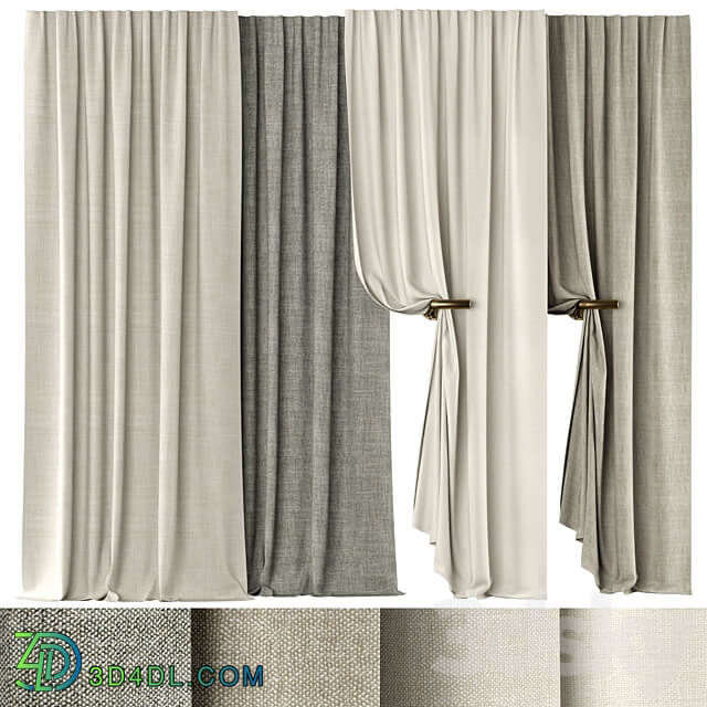 Curtains 135 Kvadrat Artic 3D Models 3DSKY
