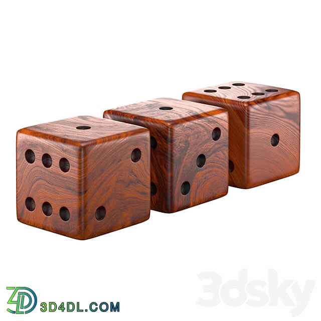 Dice side table 3D Models 3DSKY