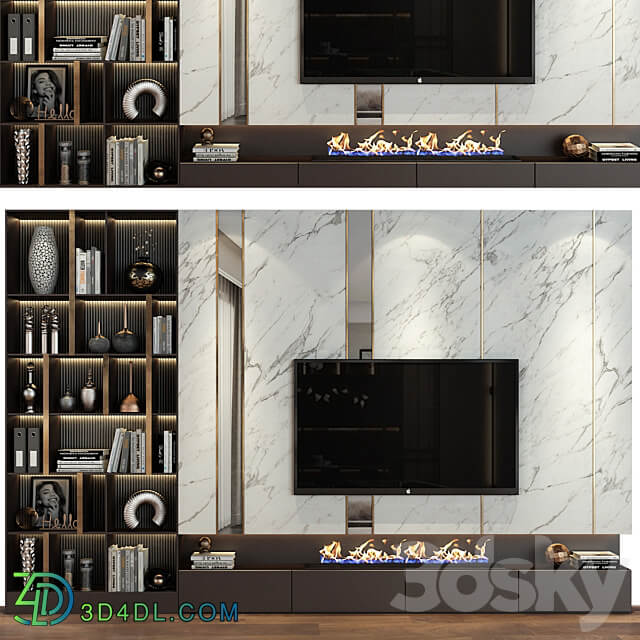TV shelf 0474 3D Models 3DSKY
