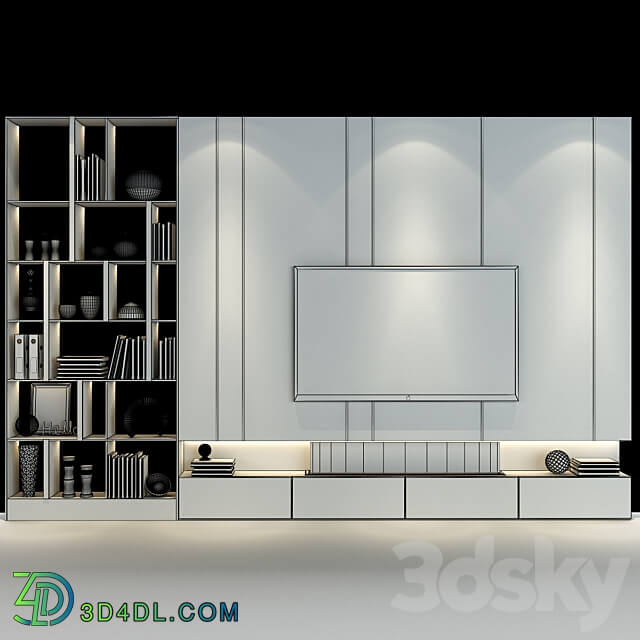 TV shelf 0474 3D Models 3DSKY