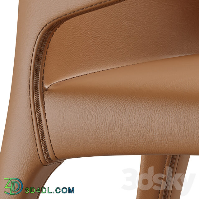 Zuster Husk Cassina Hola 367 Leather Dining 3D Models 3DSKY