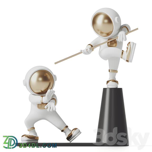 Kung fu astronaut 3D Models 3DSKY