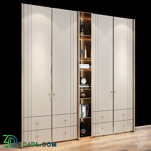 Furniture composition set 290 Wardrobe Display cabinets 3D Models 3DSKY